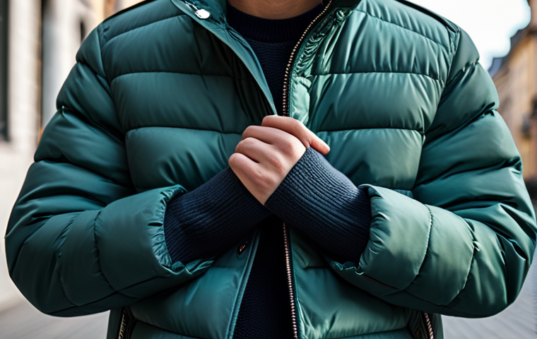 파라점퍼스 vs 몽클레르 겨울 아우터 - A durable, functional Parajumpers jacket displayed in a rugged outdoor setting, fully clothed model ...