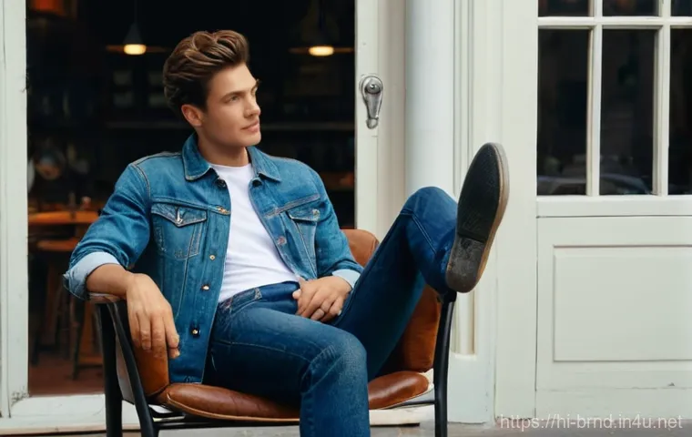 리바이스와 누디진 데님 비교 - **Prompt for Levi's: Classic Comfort and Timeless Appeal**
"A person, aged 25-35, with a warm an...